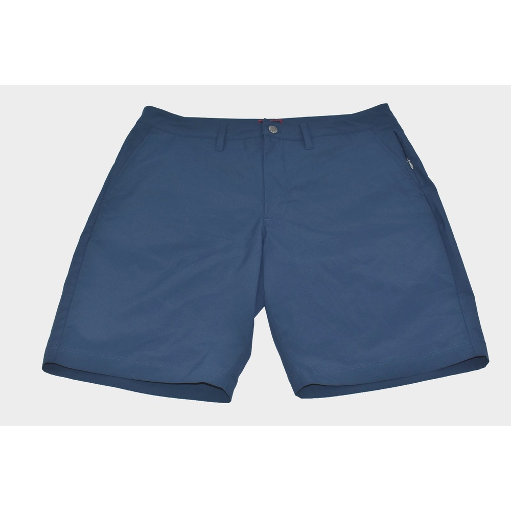 UNTUCKit Traveler Tech Men Shorts Size 34 Navy Performance Chino Wrinkle Free